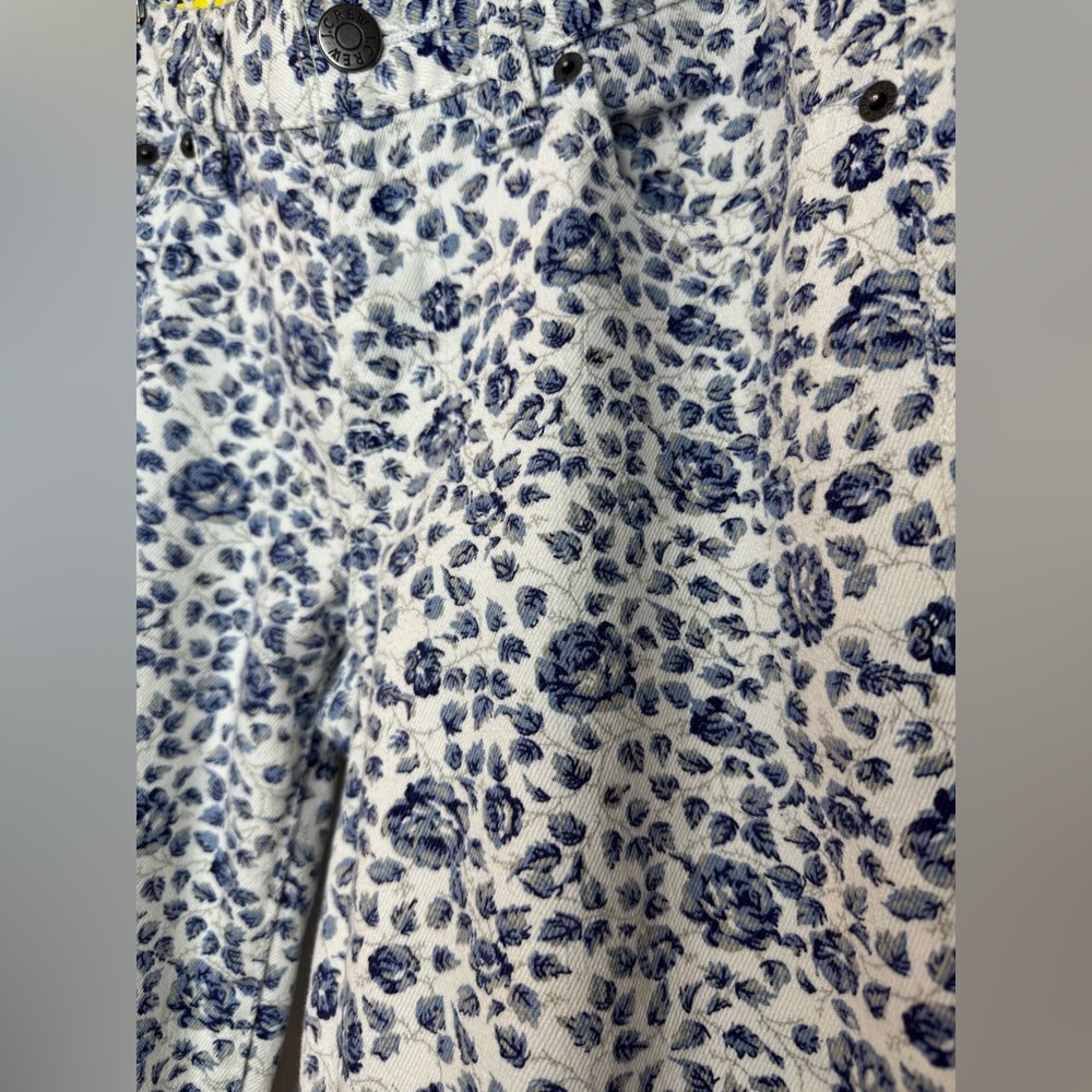J.Crew Toothpick Mid Rise Floral Stretch Jeans - Picture 8 of 14